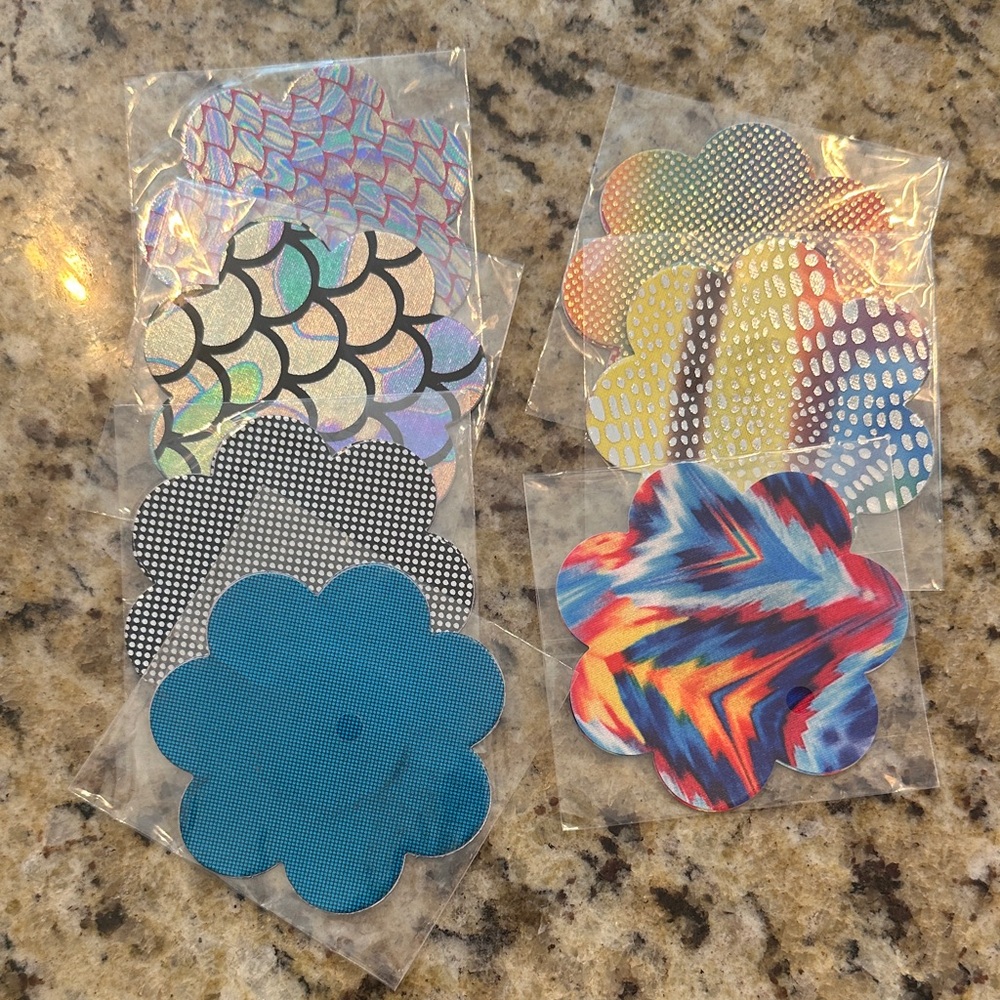 Pasties Flower Shape Set of 7